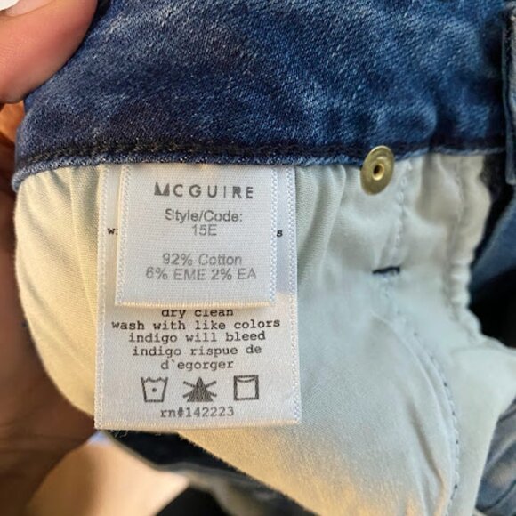 McGuire Denim Medium Light Blue Wash Women's Pencil Skirt Size 27 - Picture 10 of 11